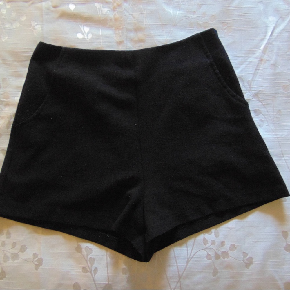 Alythea Black High Waist Tailored Shorts